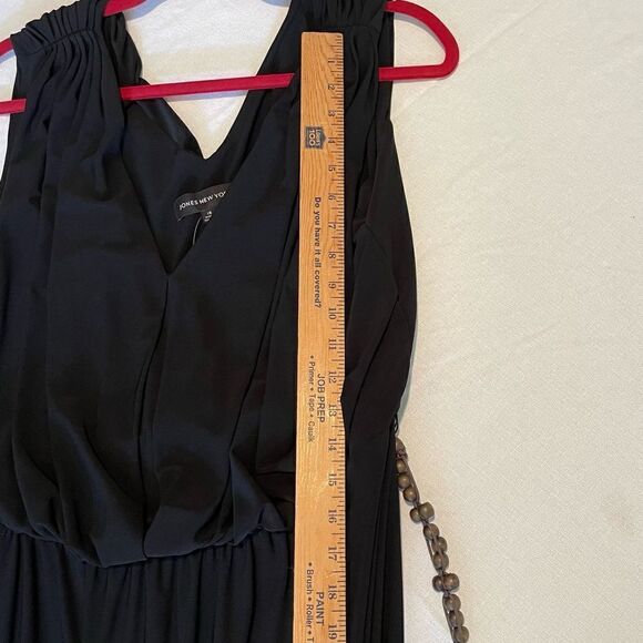 NWT JONES NEW YORK BLACK DRESS WITH BEAD BELT SIZE 16 - Picture 9 of 13